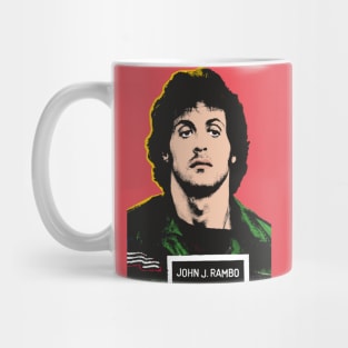 John Rambo Comic PopArt By Pengellyart Mug